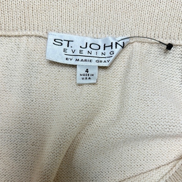 St. John Cream Pencil Midi Skirt for Work - Picture 6 of 6